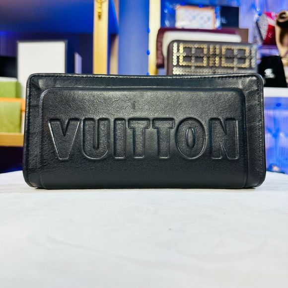 Louis Vuitton Black Dark Infinity Leather Brazza Large Bi-Fold Wallet Virgil Abl - Picture 4 of 15
